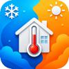 Room Temperature & Thermometer Icon