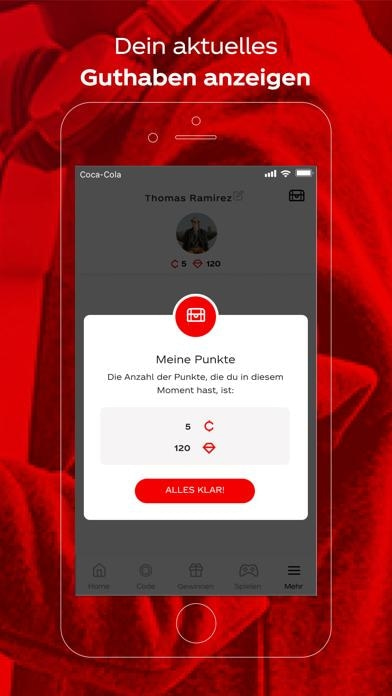 Coca-Cola: Spielen & Gewinnen Smartphone-Screenshot6