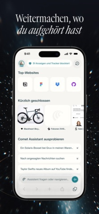 Comet - AI Browser & Assistant Smartphone-Screenshot8