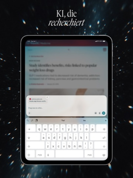 Comet - AI Browser & Assistant Tablet-Screenshot2
