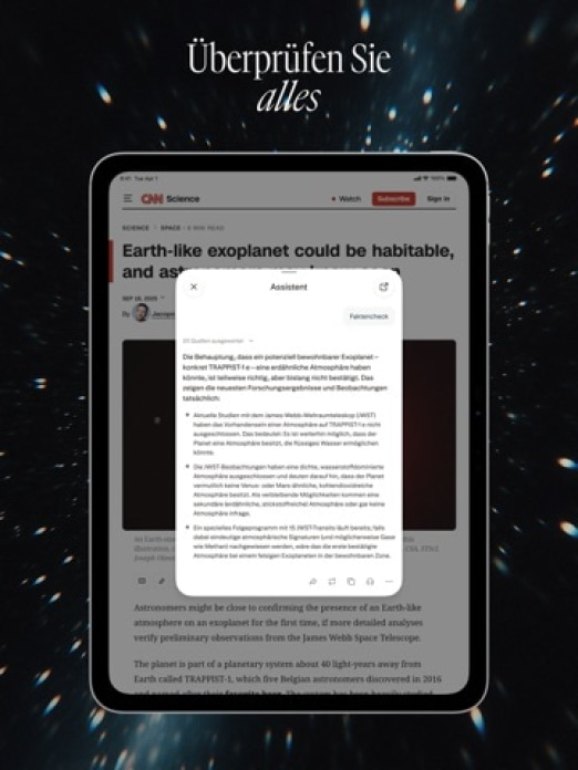 Comet - AI Browser & Assistant Tablet-Screenshot3