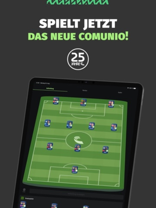 Comunio Tablet-Screenshot
