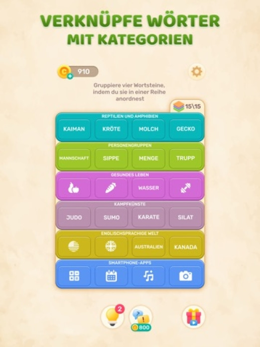 Connect Word - Wortspiele Tablet-Screenshot2