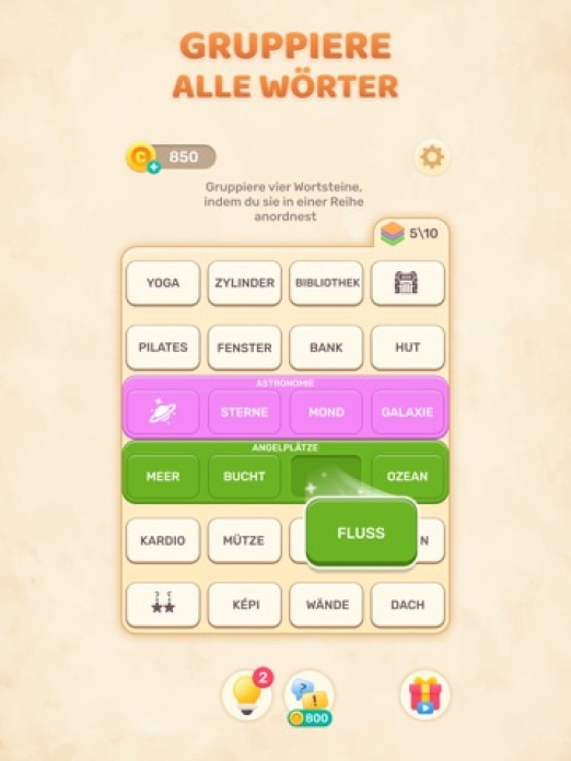 Connect Word - Wortspiele Tablet-Screenshot