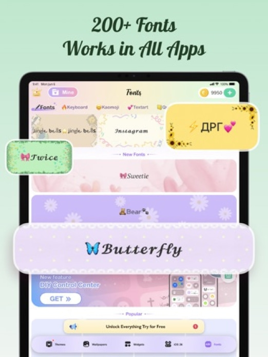 Coole KI Schriften: Text Skins Tablet-Screenshot8