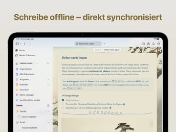 Craft: Notizen & KI für Text Tablet-Screenshot2