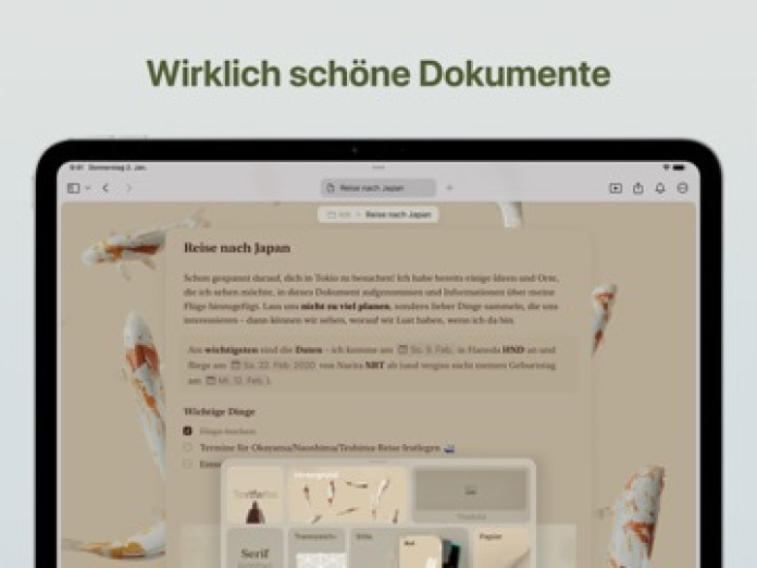 Craft: Notizen & KI für Text Tablet-Screenshot4