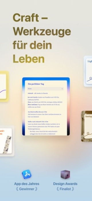 Craft: Notizen & KI für Text Smartphone-Screenshot