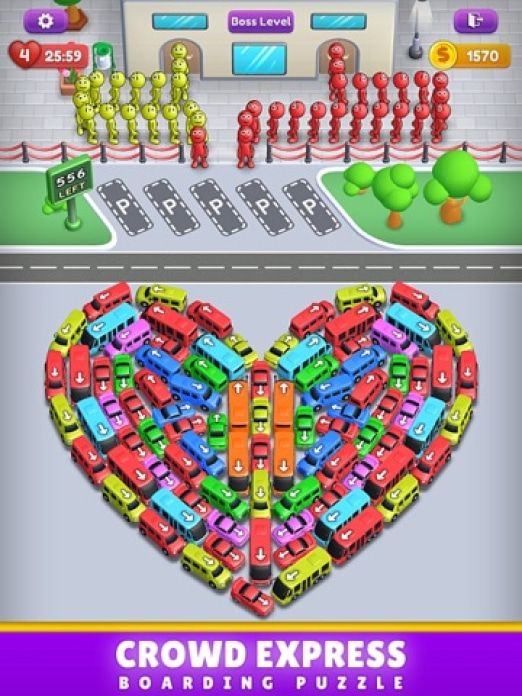 Crowd Express: Boarding Puzzle Tablet-Screenshot