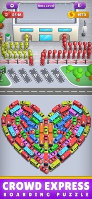 Crowd Express: Boarding Puzzle Smartphone-Screenshot