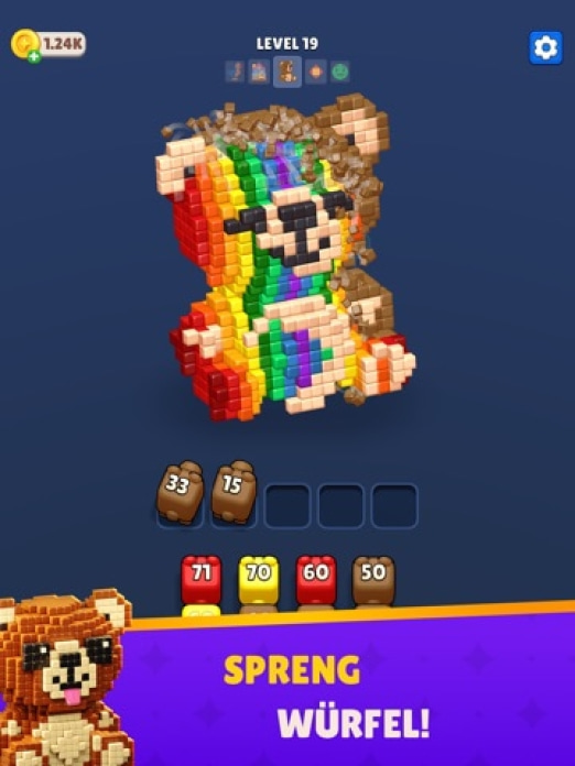 Cube Land Puzzle Game Tablet-Screenshot