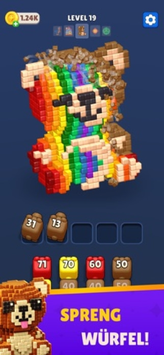 Cube Land Puzzle Game Smartphone-Screenshot