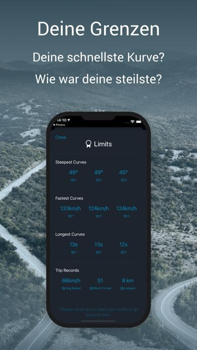 Curve Tracker fürs Motorrad Smartphone-Screenshot5