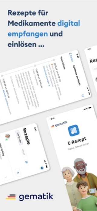 Das E-Rezept Smartphone-Screenshot