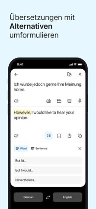 DeepL Übersetzer Smartphone-Screenshot4