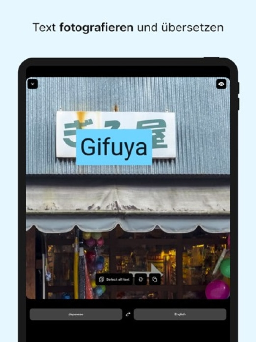 DeepL Übersetzer Tablet-Screenshot3