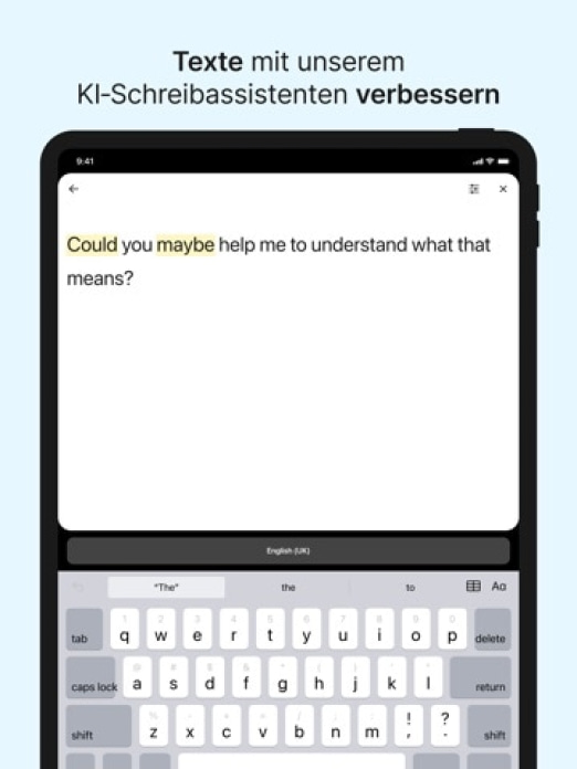 DeepL &Uuml;bersetzer Tablet-Screenshot7