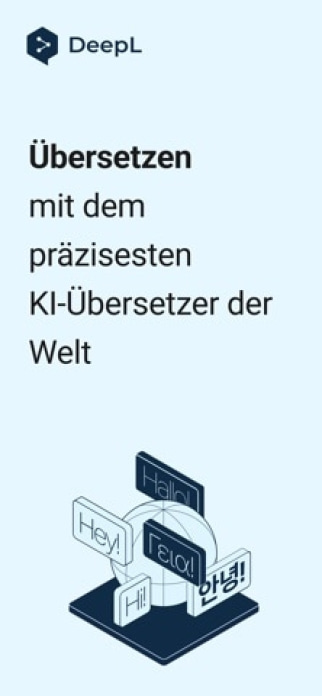 DeepL Übersetzer Smartphone-Screenshot