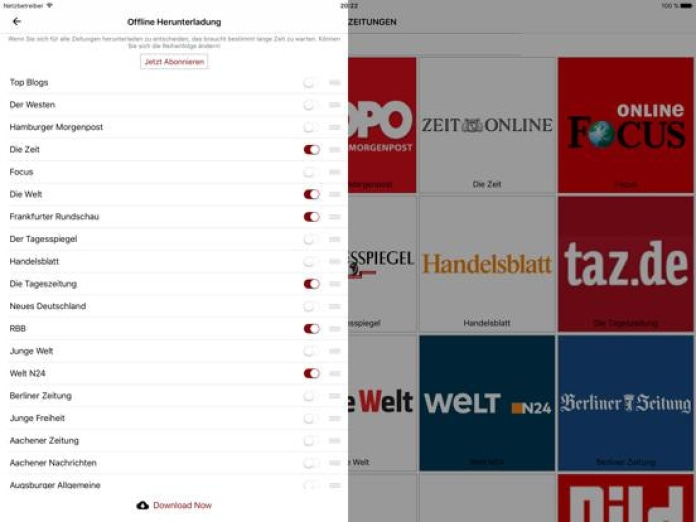 Deutsche Zeitungen - Nachricht Tablet-Screenshot5