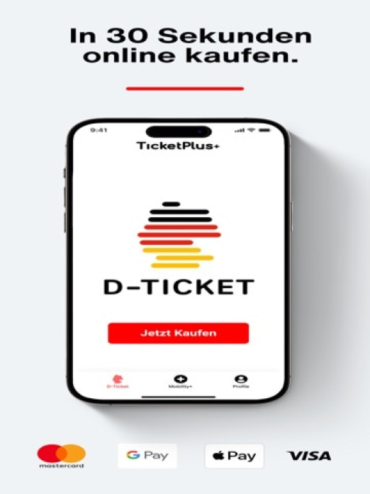 Deutschlandticket App Ticket+ Tablet-Screenshot5