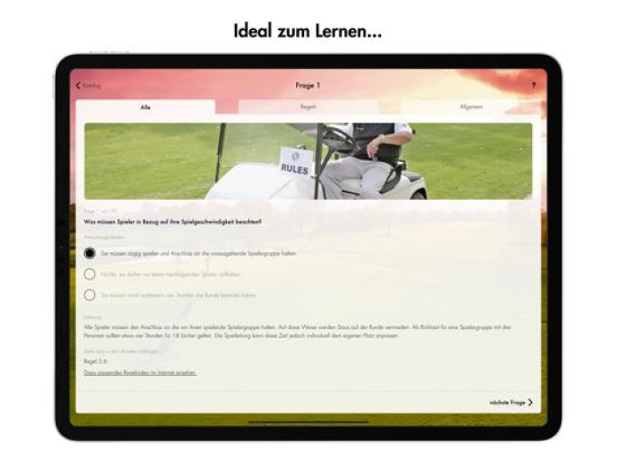DGV-Platzreife Tablet-Screenshot3