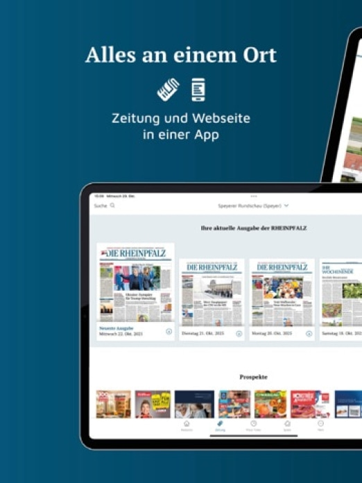 DIE RHEINPFALZ – Nachrichten Tablet-Screenshot