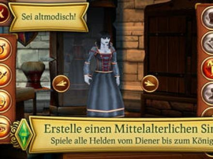 Die Sims Mittelalter Smartphone-Screenshot