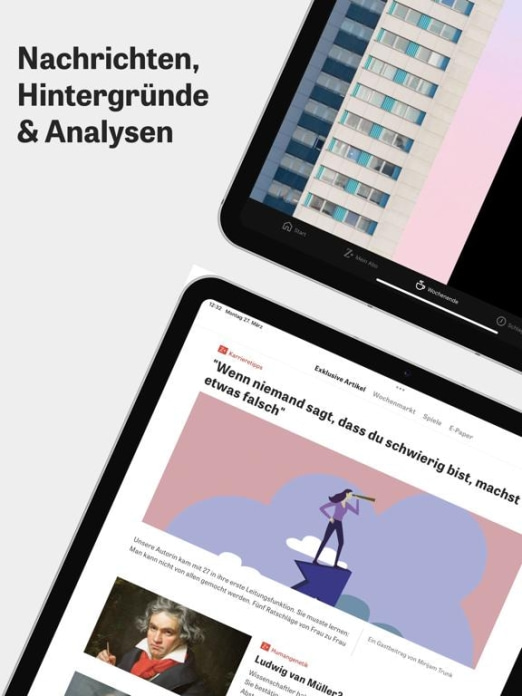 DIE ZEIT – Nachrichten Tablet-Screenshot