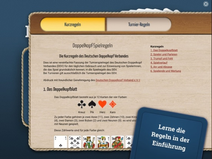 Doppelkopf HD Tablet-Screenshot7
