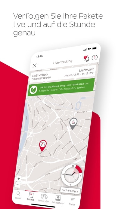 DPD Smartphone-Screenshot