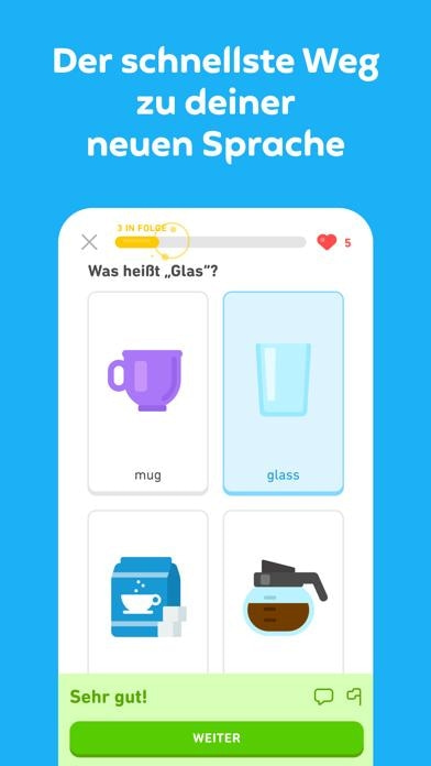 Duolingo Smartphone-Screenshot2