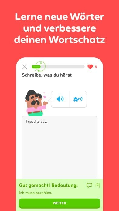 Duolingo Smartphone-Screenshot5