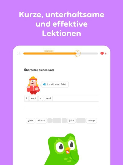 Duolingo Tablet-Screenshot3