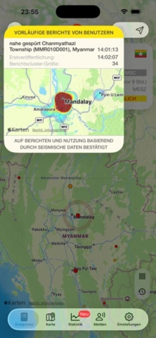Earthquake – Erdbeben Smartphone-Screenshot9