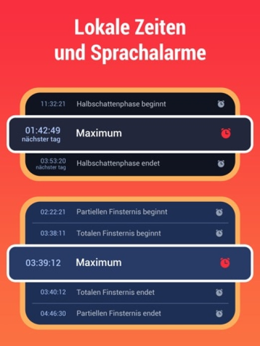 Eclipse Guide: Karte & Zeiten Tablet-Screenshot5