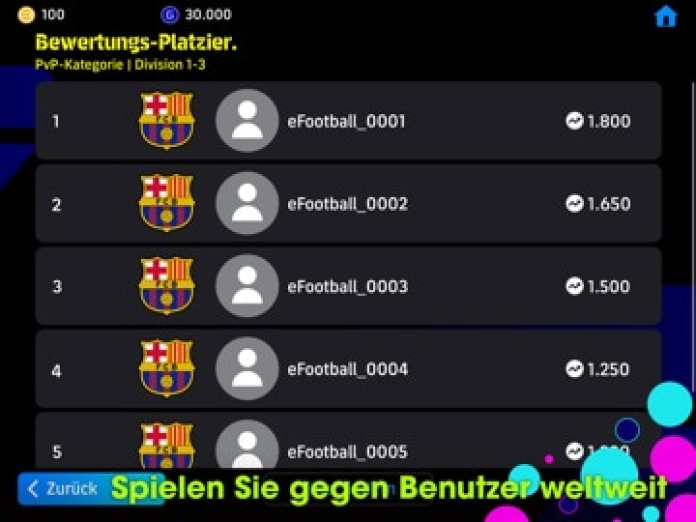 eFootball&trade; Tablet-Screenshot6