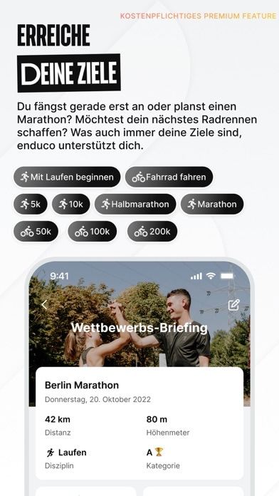 Enduco: Laufpläne & Radfahren Smartphone-Screenshot3
