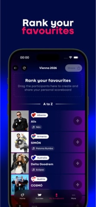 Eurovision Song Contest Smartphone-Screenshot3