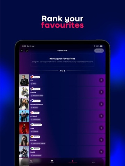 Eurovision Song Contest Tablet-Screenshot3