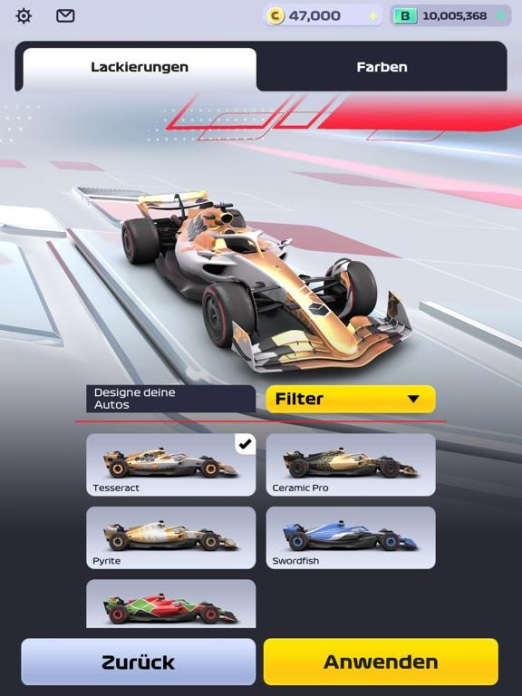 F1 Clash - Offizielles Spiel Tablet-Screenshot4