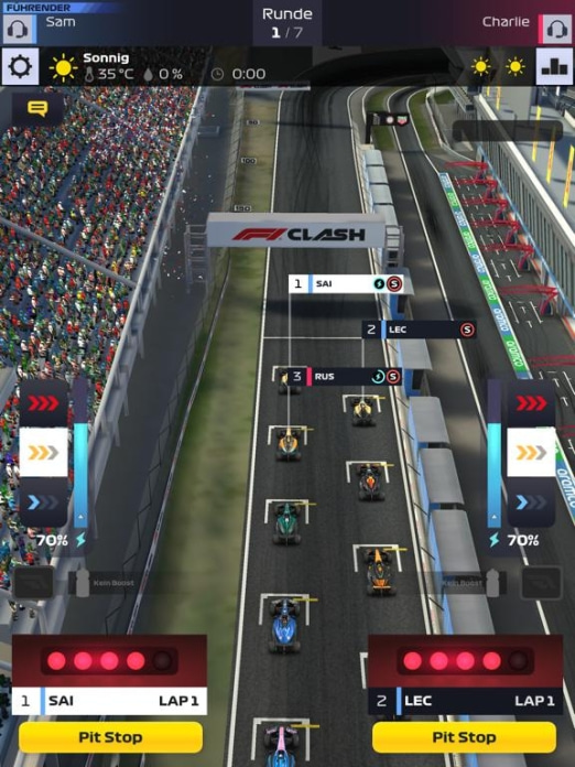 F1 Clash - Offizielles Spiel Tablet-Screenshot6
