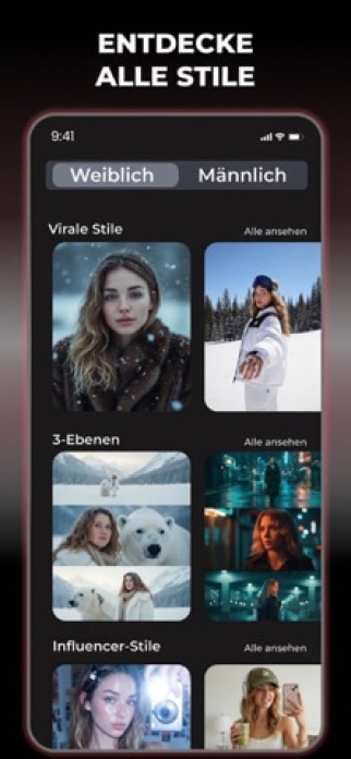 FaceAI: AI KI Foto Bearbeiten Smartphone-Screenshot4