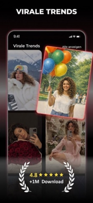 FaceAI: AI KI Foto Bearbeiten Smartphone-Screenshot