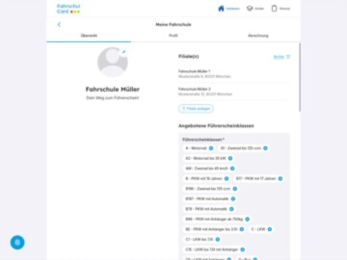 Fahrschulcard Tablet-Screenshot8