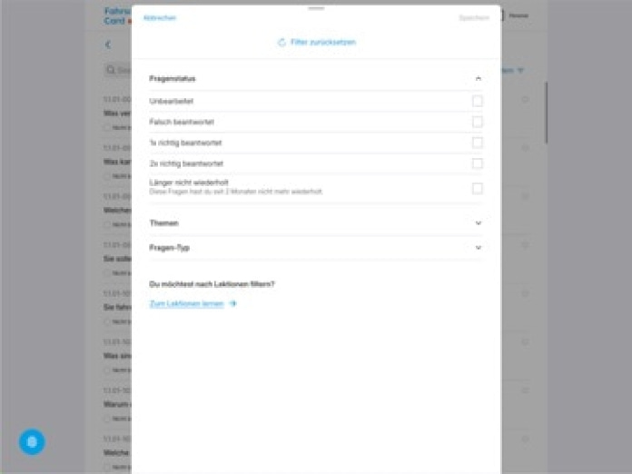 Fahrschulcard Tablet-Screenshot9