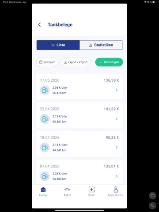 Fahrzeugschein - Auto & Kfz Tablet-Screenshot3