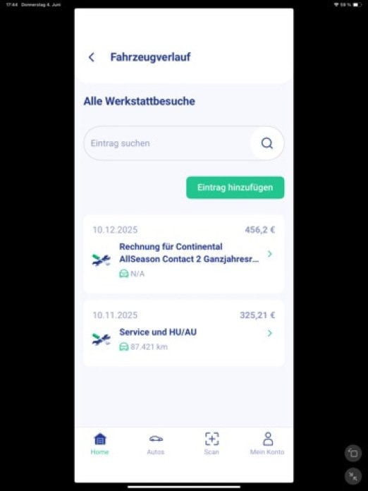 Fahrzeugschein - Auto & Kfz Tablet-Screenshot5
