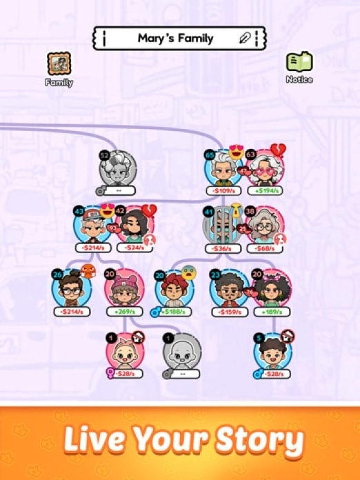 Family Go! - Lifetime Sim game Tablet-Screenshot2