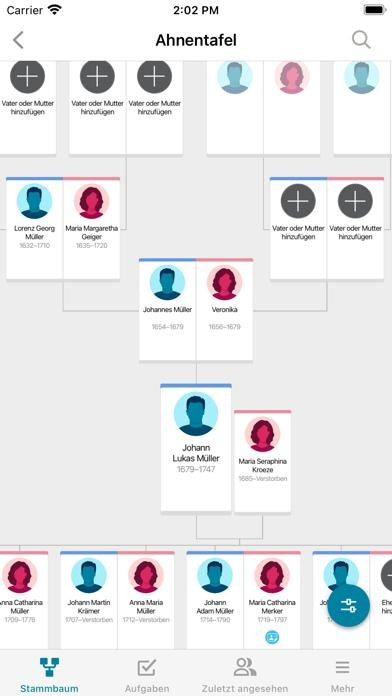 FamilySearch Stammbaum Smartphone-Screenshot3