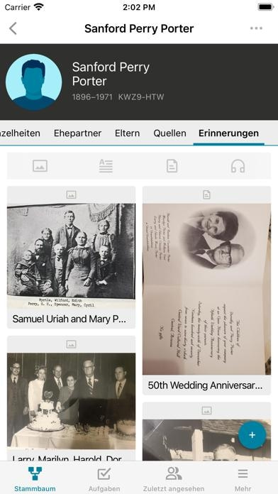 FamilySearch Stammbaum Smartphone-Screenshot4
